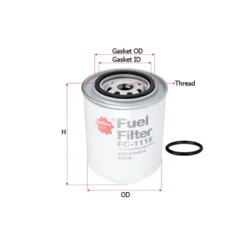 Sakura Filters AU FC-1115