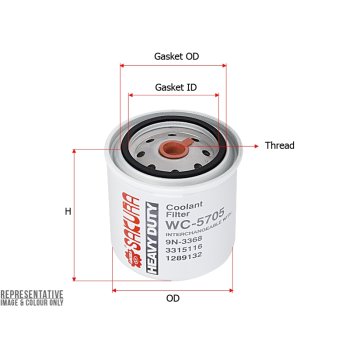 Фильтр системы охлаждения Sakura WC5705