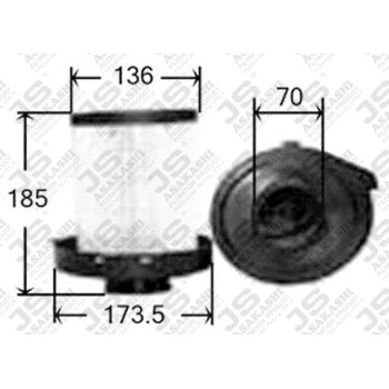 Фильтр воздушный JS Asakashi A0136