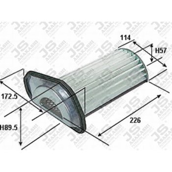 Фильтр воздушный JS Asakashi A745J