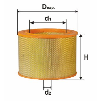 Фильтр воздушный DIFA 4304
