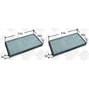 Фильтр салонный комплект JS Asakashi AC0129SET