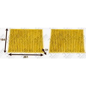 Фильтр салонный комплект O2CLEAN JS Asakashi AC0148BSET