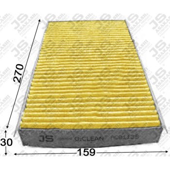 Фильтр салонный O2CLEAN JS Asakashi AC0113B