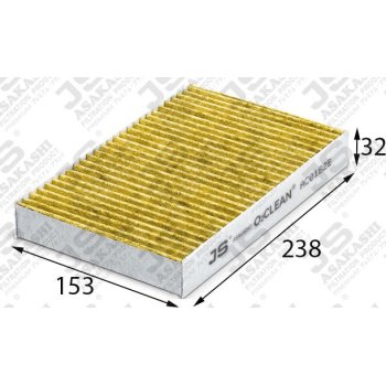 Фильтр салонный O2CLEAN JS Asakashi AC0182B