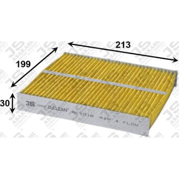 Фильтр салонный O2CLEAN JS Asakashi AC201B
