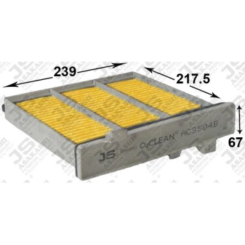 Фильтр салонный O2CLEAN JS Asakashi AC3504B