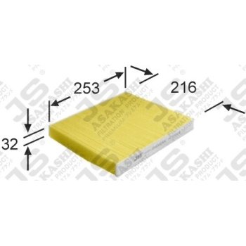 Фильтр салонный O2CLEAN JS Asakashi AC9403B
