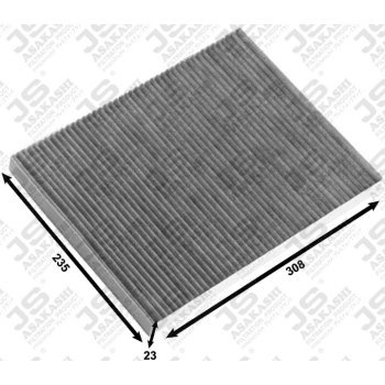 Фильтр салонный угольный JS Asakashi AC0131C