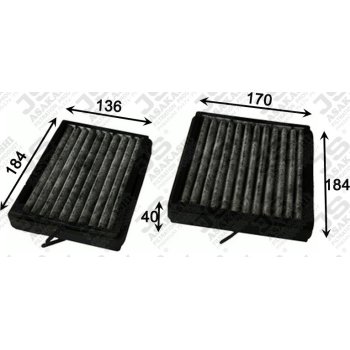 Фильтр салонный угольный комплект JS Asakashi AC0184CSET