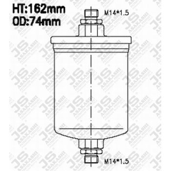 Фильтр топливный JS Asakashi JB2019
