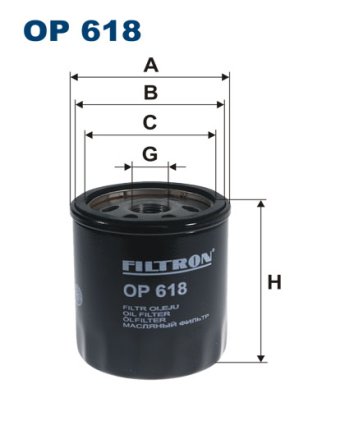 Фильтр масляный Filtron OP618