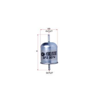 Фильтр топливный Sure Filter SFS5074