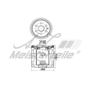 A.Z. Meisterteile AZMT-41-040-1330